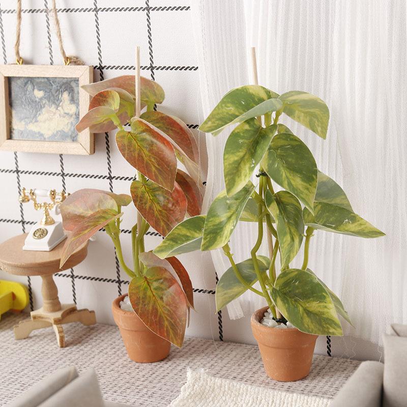 Bonsai Garden Decor - 1/12 кукольный домик, имитация зеленых растений,