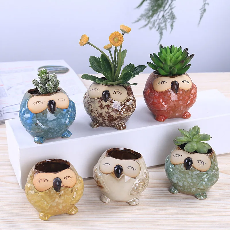 Bonsai Garden Gift - Миниатюрный керамический горшок для суккулентов в