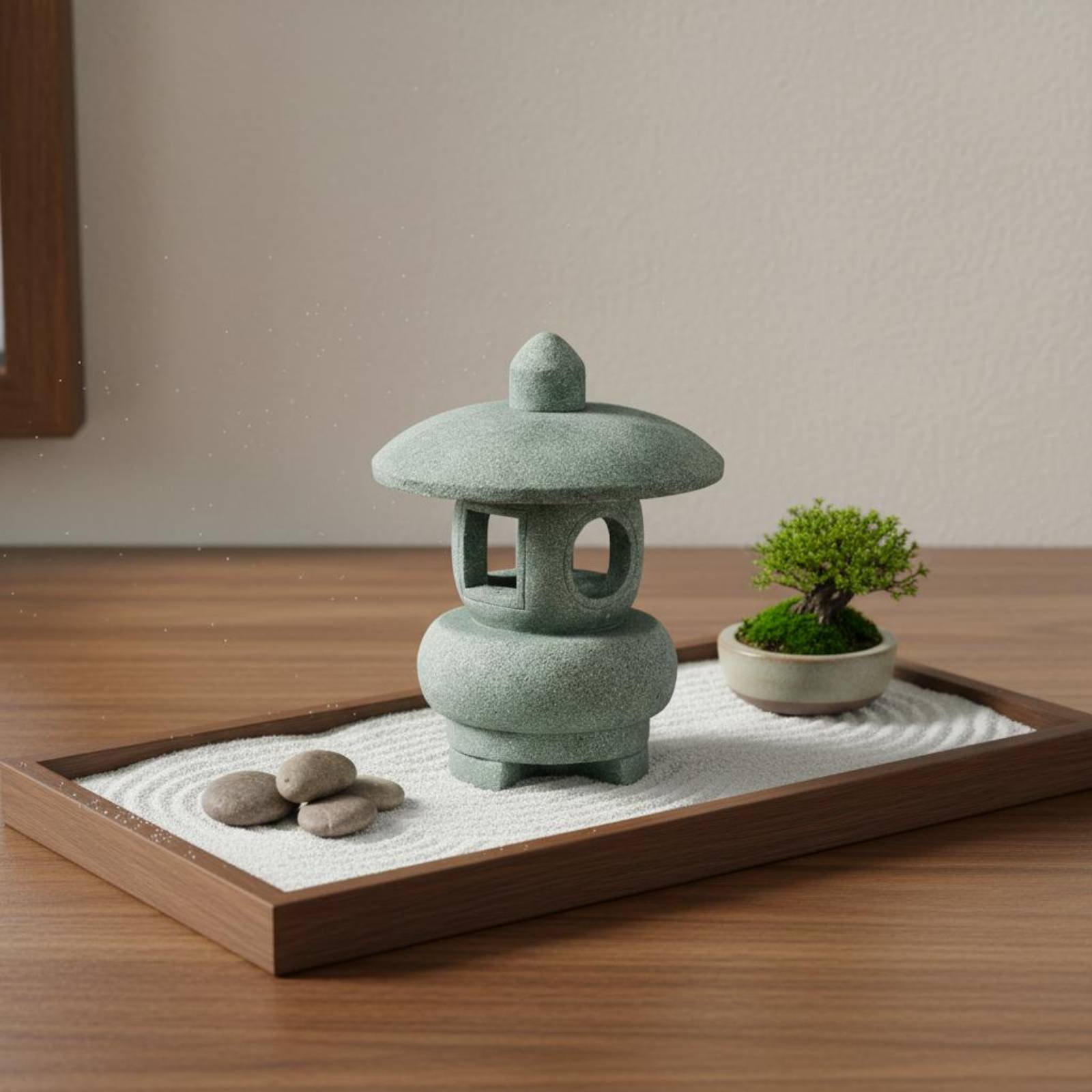 Миниатюрный каменный фонарь с  – обзор и цена Bonsai Garden Decor