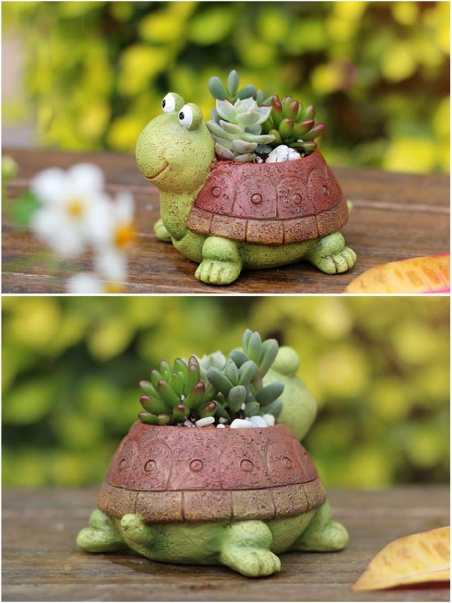 Милый плантатор в виде черепах – обзор и цена Bonsai Garden Gift